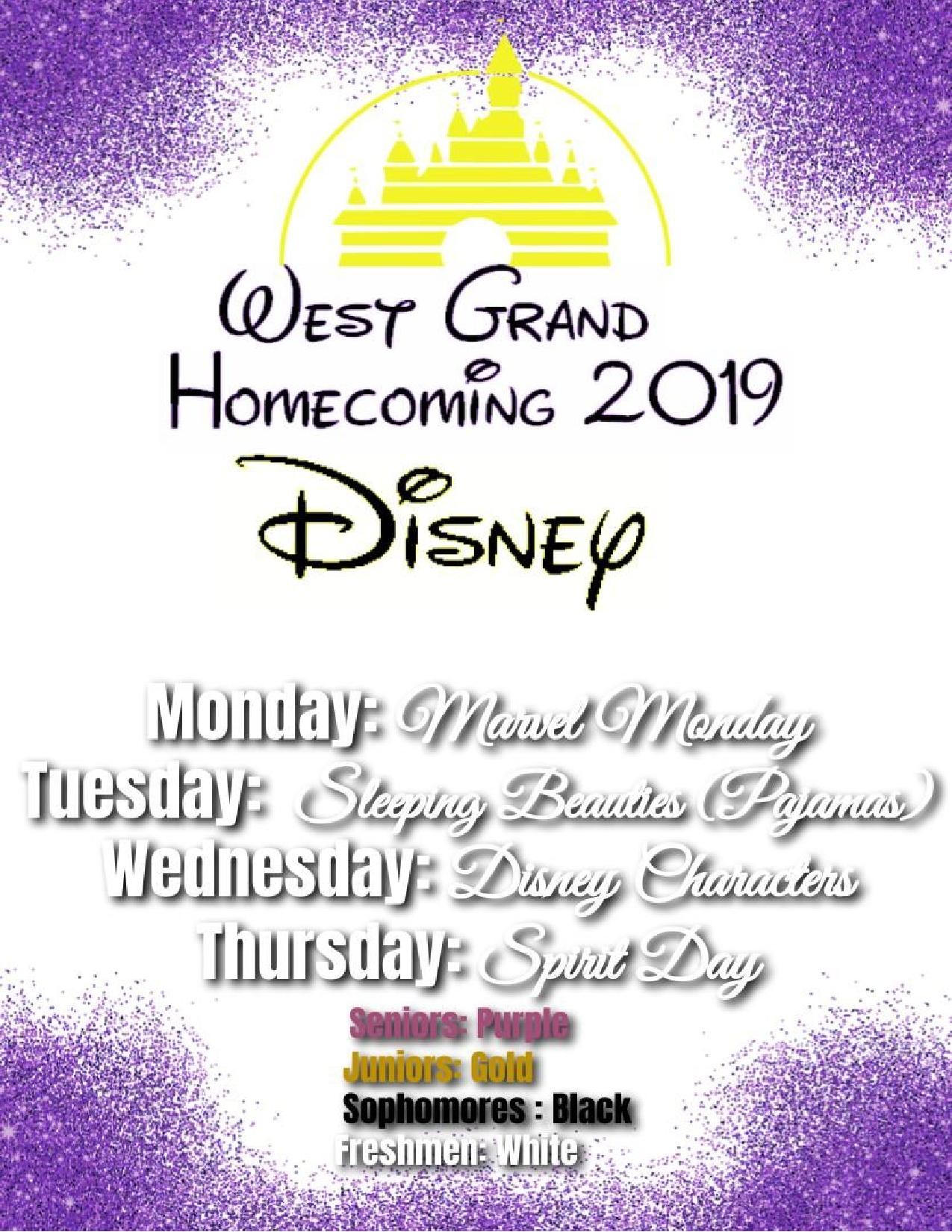 Homecoming Week Dress Up Day Themes